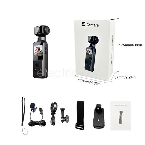 4K HD Body Camera 270° Rotatable Lens WIFI Phone Remote Mini Pocket Sport Cam - Picture 23 of 24