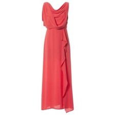 BcbgMaxazria pink long dress with slit and open back size 2