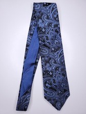 Tommy Hilfiger Mens Formal Necktie 58"Lx3.5"W Blue/Black Neck Tie