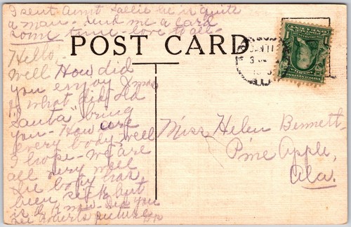 1908 Toast, Here's To The Stars and Stripes, Patriotic Quotes, Vintage Postcard - Picture 2 of 2