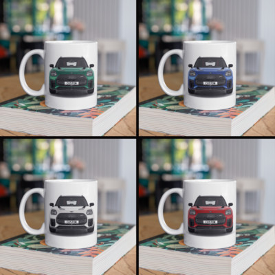Personalisierte vollelektrische Mini Landsmann Sport Tasse Geschenk - Farbe wählbar