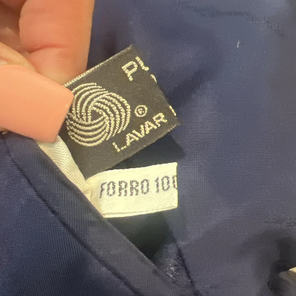 Blazer Saint Laurent YSL Hombres 40S Azul Marino Chaqueta de Lana a Cuadros Foto 4 de 4