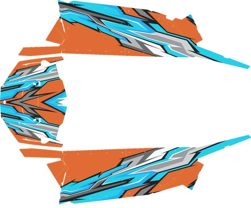 Design D130 Decal Graphic Kit Vinyl Wraps UTV Turbo 2013-2023 Polaris 4 RZR 1000 - Picture 10 of 12