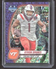 Kyron Drones 2024 Bowman University Chrome Purple Mini-Diamond Ref VT #119 /375