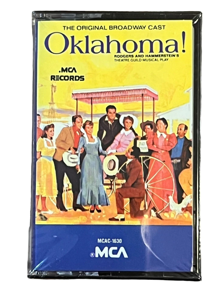 Oklahoma Broadway Cast Musical Hammerstein New Sealed MCA Cassette Tape Vintage - Image 2 of 4