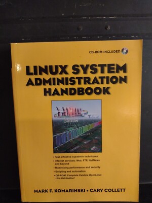 Linux System Administration Handbook W/ CD Sealed In Back Of Book New!!!