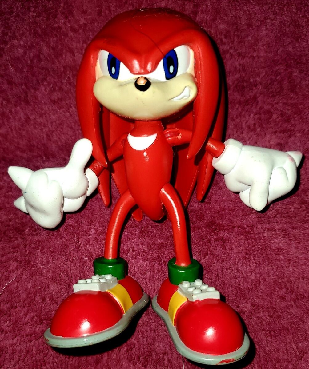 Knuckles The Echidna - Sonic the Hedgehog Super Posers wave 2 Action Figure  - Arte em Miniaturas