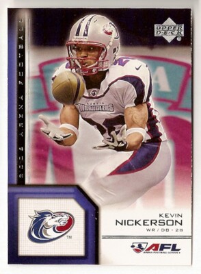 Kevin Nickerson 2006 Austin Wranglers Arena Football AFL card
