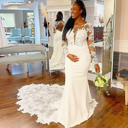 long ivory dress