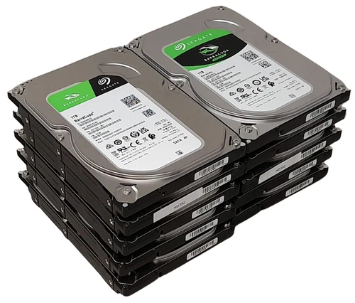 10 x Seagate Barracuda ST1000DM010 1TB 3.5" SATA Hard Drives 100% Health