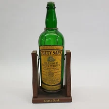 CUTTY SARK BLENDED SCOTS WHISKY LARGE EMPTY BOTTLE 19” ON STAND BAR DISPLAY 