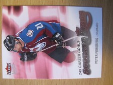 2008-09 Ultra Scoring Kings #19 Peter Forsberg Colorado Avalanche