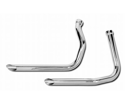 Paughco DS719-1-40 1 3/4in Drag Pipes - 40in Slash-Cut - Chrome