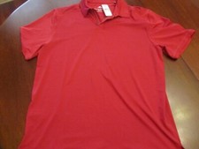 Tommy Bahama Golf Polo Shirt Virtual Vista Zip Performance Relaxed Red NWT 100