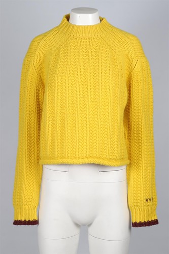 VICTORIA VICTORIA BECKHAM YELLOW WOOL SWEATER XSMALL - Picture 2 of 4