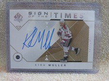 2018-19 SP Authentic Sign of the Times 2020-21 Update Kirk Muller #SOTT-KM Auto