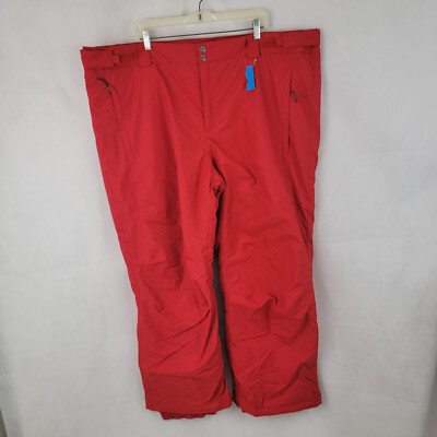 COLUMBIA Mens Bugaboo IV Snowboard Pants Sz 3X Ski Mountain RED WS0946