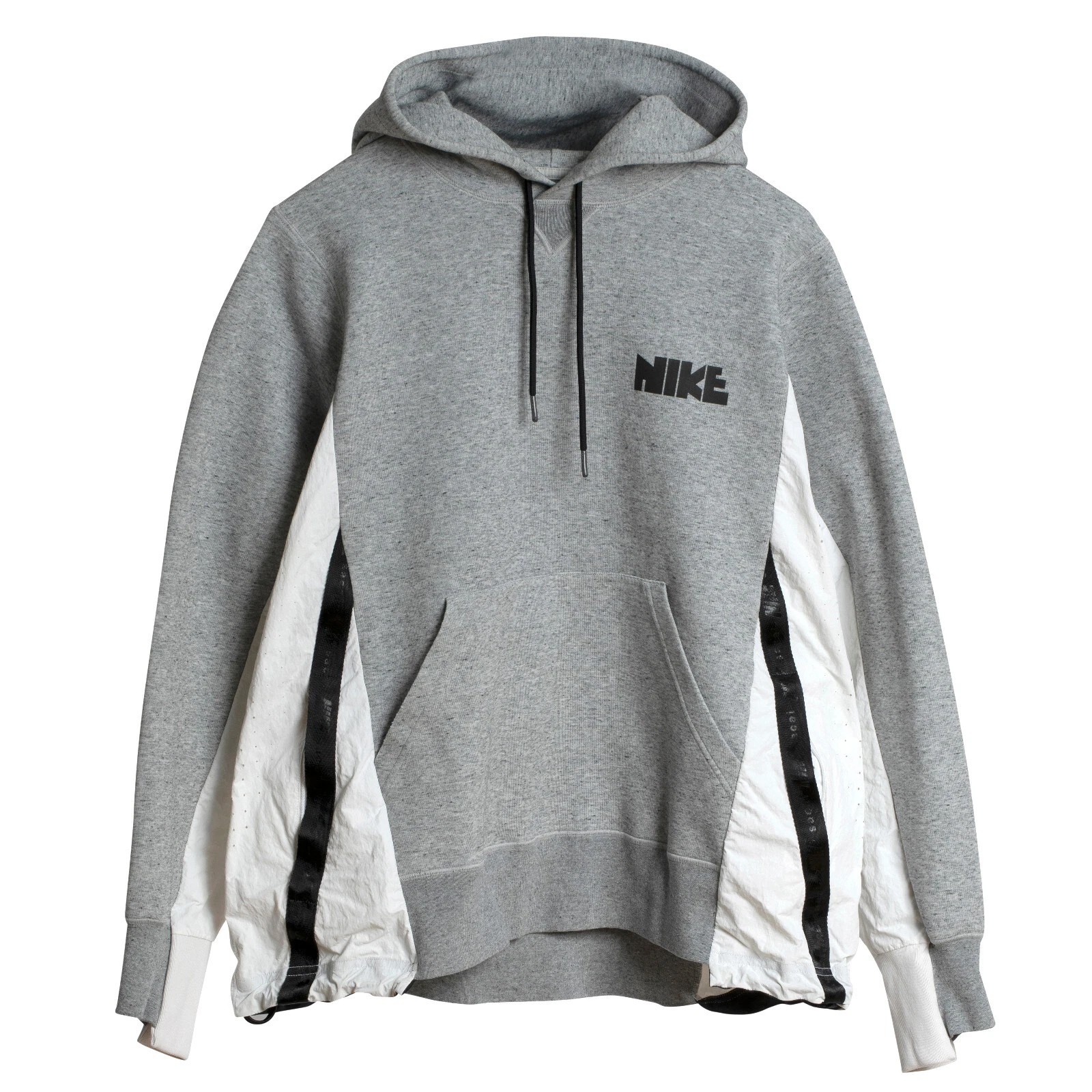 Nike x Sacai (Japon) polaire, construction lambrissée, sweat à capuche : L