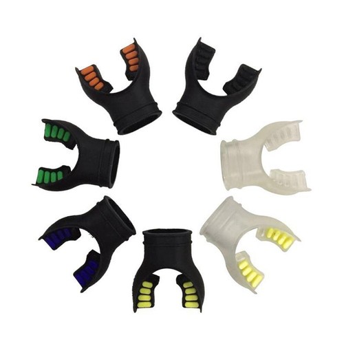 Comfortable Cushion Silicone Snorkel Regulator Mouthpiece Reduce Jaw