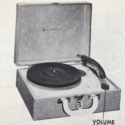 Original 1953 Steelman Phono Model 151M Service Wire Schematic Repair Manual