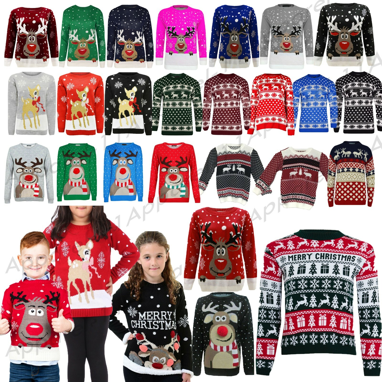 ebay childrens christmas jumpers
