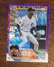 2023 Topps Brendon Davis RC 494 Purple Foilboard /799 SP Retail Exclusive Tigers