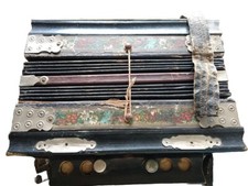Antique Accordion, "Steel Bronze Reeds", Professional Orchestra. Does Not Work