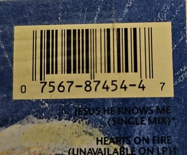 Genesis - Jesus He Knows Me Cassette Single SEALED  - Image 3 of 4