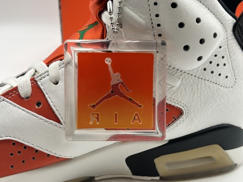 New Air Jordan 6 Gatorade 2017 Size 8.5 Rare Retro Authentic White Orange MJ OG - Picture 10 of 12