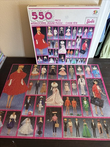 1989 Barbie Nostalgic 550 Piece Jigsaw Puzzle 18”x24”- Preowned - Complete - 第 1/7 張圖片