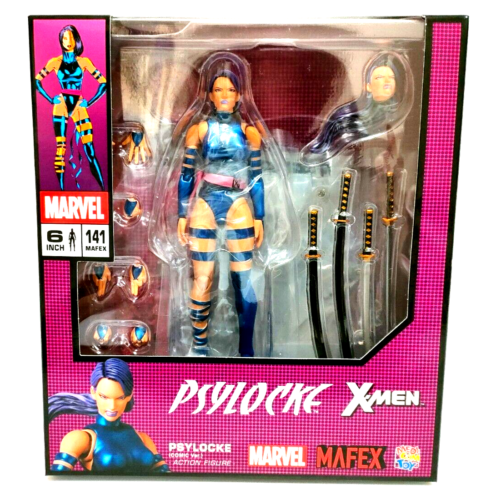 Mafex No.141 Marvel X-men Psylocke Comic Ver. ABS PVC Figure Medicom Toy Gift - Afbeelding 1 van 13