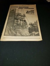 The Enemy Below Rare Original 1958 Promo Poster Ad Framed!