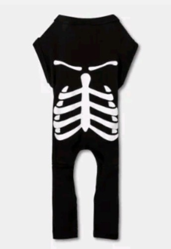 Target Dog Cat Pet Halloween Costume Skeleton Pajamas Jumpsuit Outfit Size Small - Picture 2 of 6