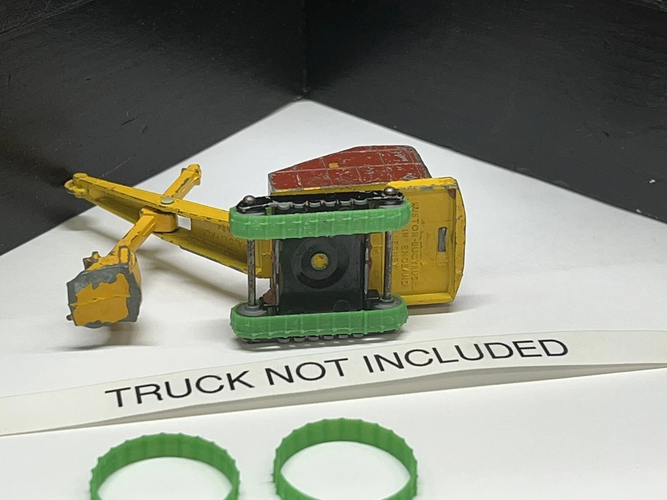 Pala Lesney Matchbox Major Pack Ruston Bucyrus 22-RB #4 verde (SOLO PISTAS) Foto 2 de 2