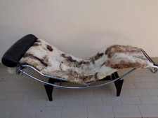 Chaise Longue LC4 Di Le Courbusier Per Cassina Modernariato Anni 70 Pelle Chair