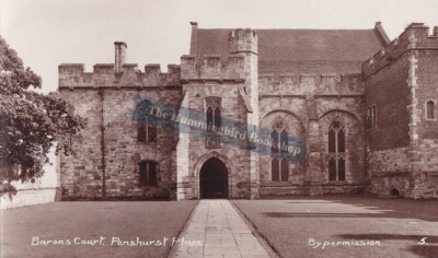 Baron's Court Penshurst Place Tonbridge Kent unbenutzt Echtfoto Postkarte