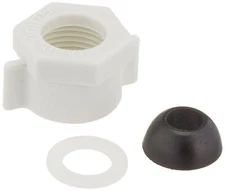 Plumb Pak PP835-49 Ballcock Coupling Nut with Cone Washer 5/8 in Plastic White