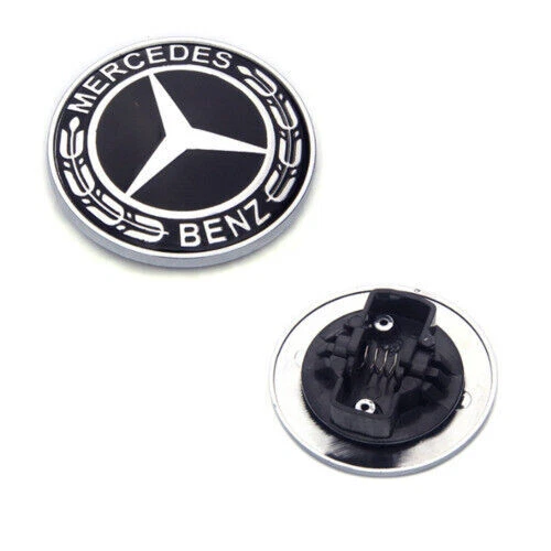Front Hood Bonnet Emblem Badge Logo Fit For Mercedes Benz C E S Class CLA AMG G Foto 2 de 4