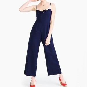 navy blue linen jumpsuit