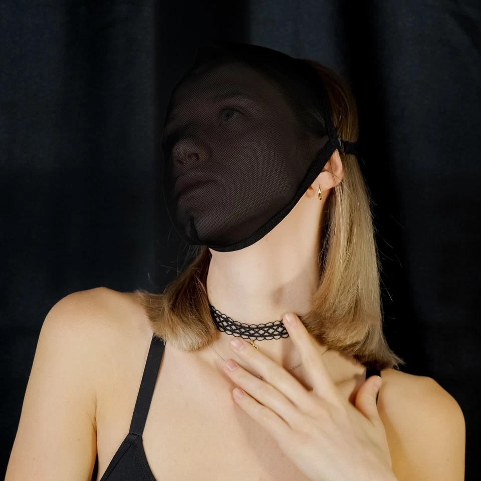 Sexy Mesh Hood Lace Mask Sexy Masquerade Eye Face Eyemask Women Party Halloween - Image 3 of 4