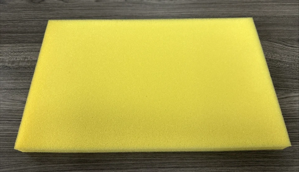 REBOXX Brass Model Train Foam - Bulk Sheet Pad 12" X 8" X 1/2" UV Stable Yellow - Image 3 of 4