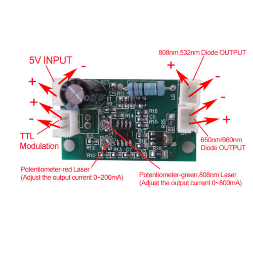 Controlador de diodo láser profesional para 808nm&532nm +660nm con TTL  - Imagen 1 de 1