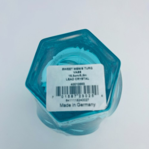 Marquis Waterford Sweet Memories Vase Turquoise 6.5 inch Germany 40010563 - Picture 2 of 6