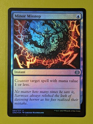 FOIL Minor Misstep x1 Phyrexia: All Will Be One 1x Magic the Gathering MTG