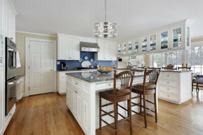 Crystal Chandelier Light Fixture Chrome Modern Dining Room or Kitchen Island