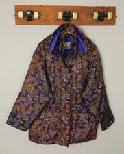 Vintage Retro 90s 80s Bold Bright Crazy Windbreaker Festival Coat Jacket