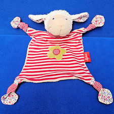 SIGIKID SCHMUSETUCH SCHAF LAMM 40862 KUSCHELTUCH SHEEP LAMB COMFORTER BLUMEN