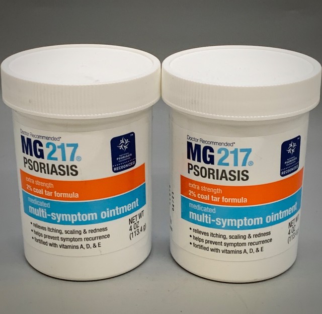 MG217 Psoriasis Treatment Cream 2 Coal Tar Symptom Relief Ointment 4 Oz