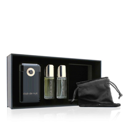 Armaf Club De Nuit Intense 4-teiliges Geschenkset (EDP + Parfümöle + Etui + Etui)
