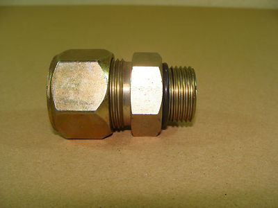 NEW Parker 16-12-F5BU-S 1'' SAE - ORB Straight Connector Compression Tube Fitting